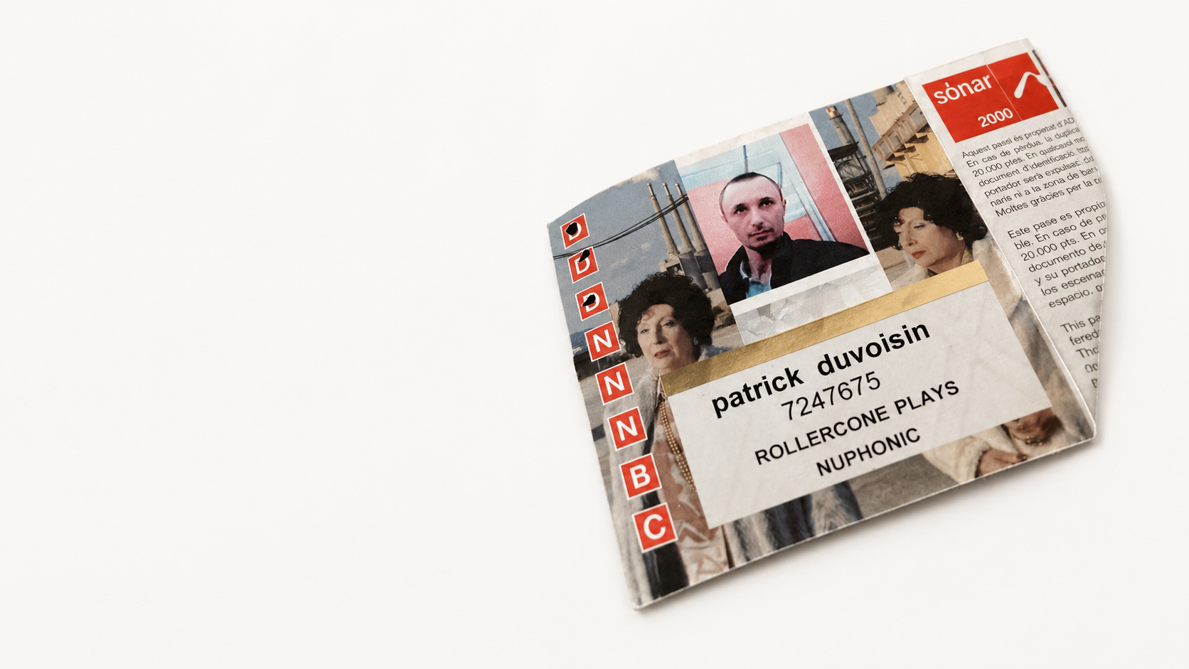 A Patrick Duvoisin Rollercone Plays Multiponic record sleeve.