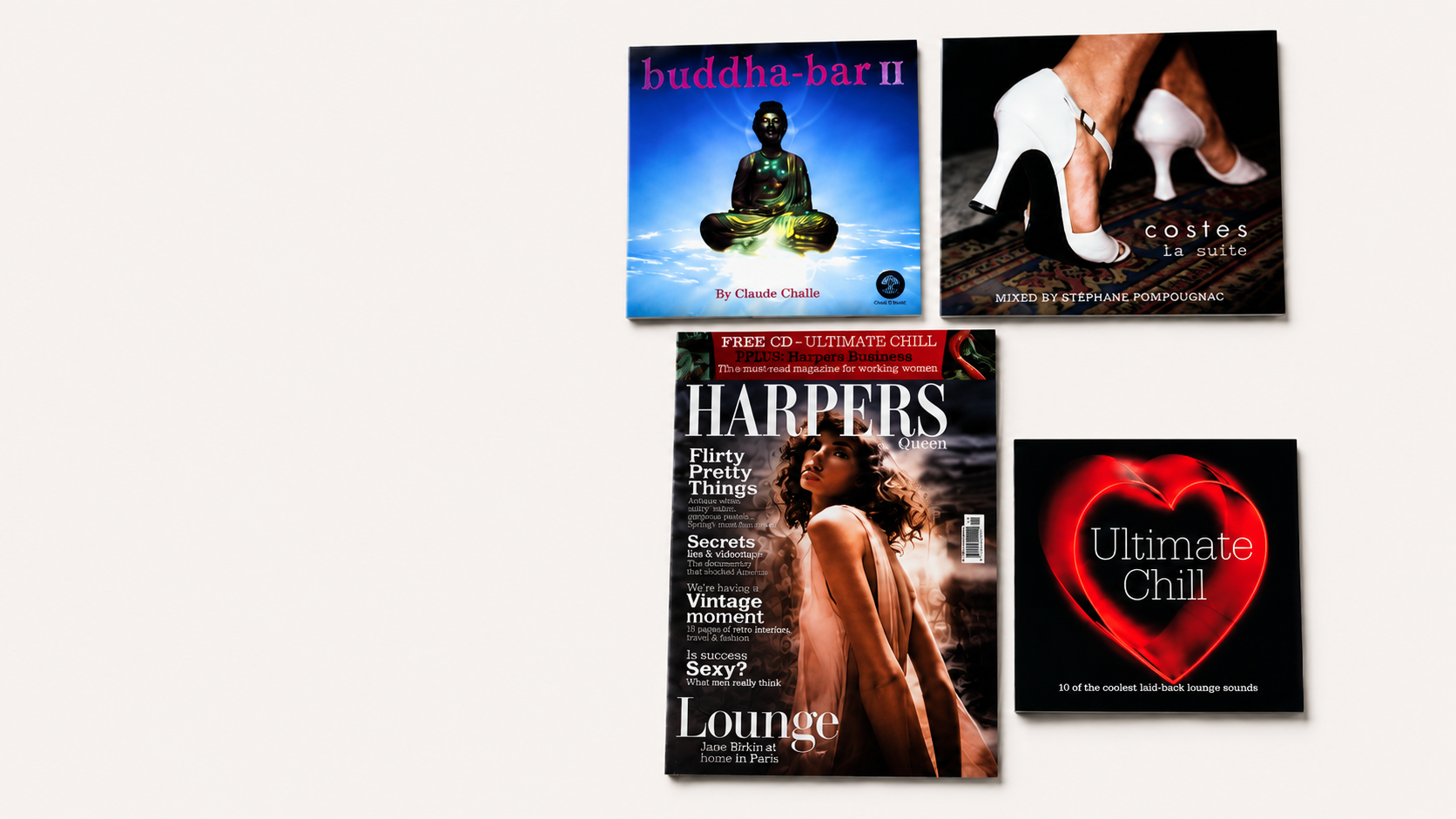Selection of music and editorial cover artwork.